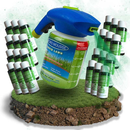 Flüssigsamen-Rasenspray Hydro Mousse | Einfache Anwendung für lückenhaften Rasen & stark beanspruchte Flächen