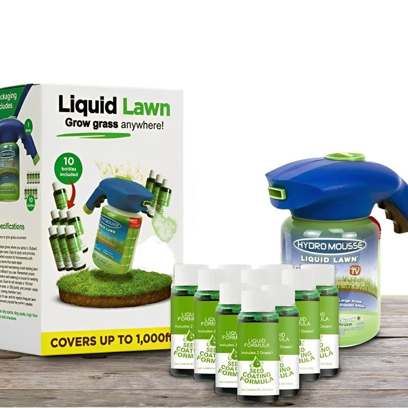 Flüssigsamen-Rasenspray Hydro Mousse | Einfache Anwendung für lückenhaften Rasen & stark beanspruchte Flächen