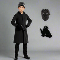 Frontmann-Cosplay-Kostüm aus Polyester für Kinder mit Handschuhen