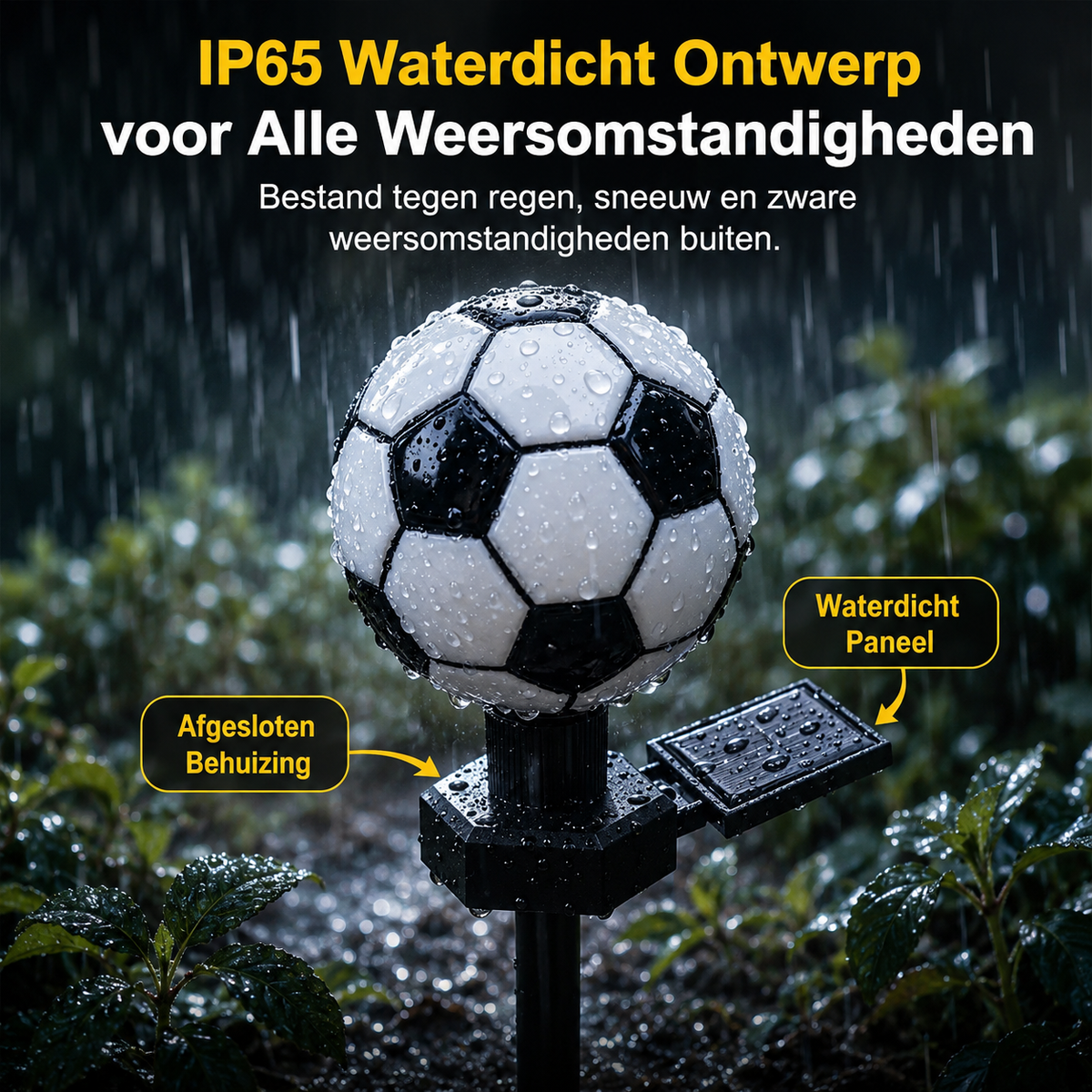 Fußball-Solarleuchte — WM 2026 Gartendekoration