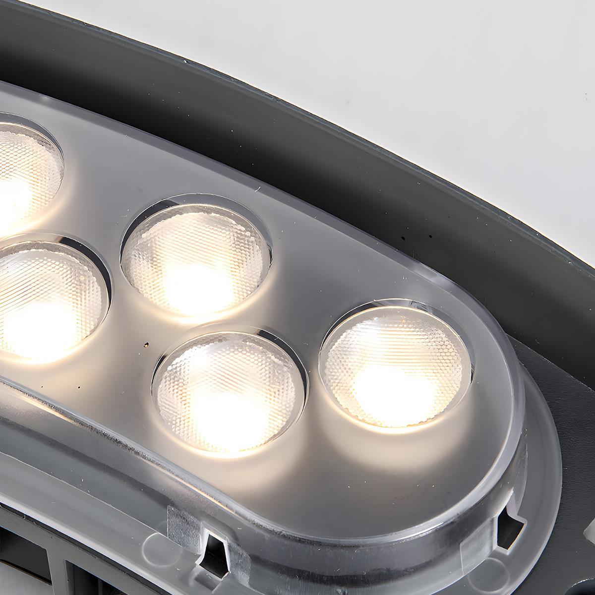 Garten-LED-Bogenstrahler mit Erdspieß, 12W, RGB Warmweiß, IP65
