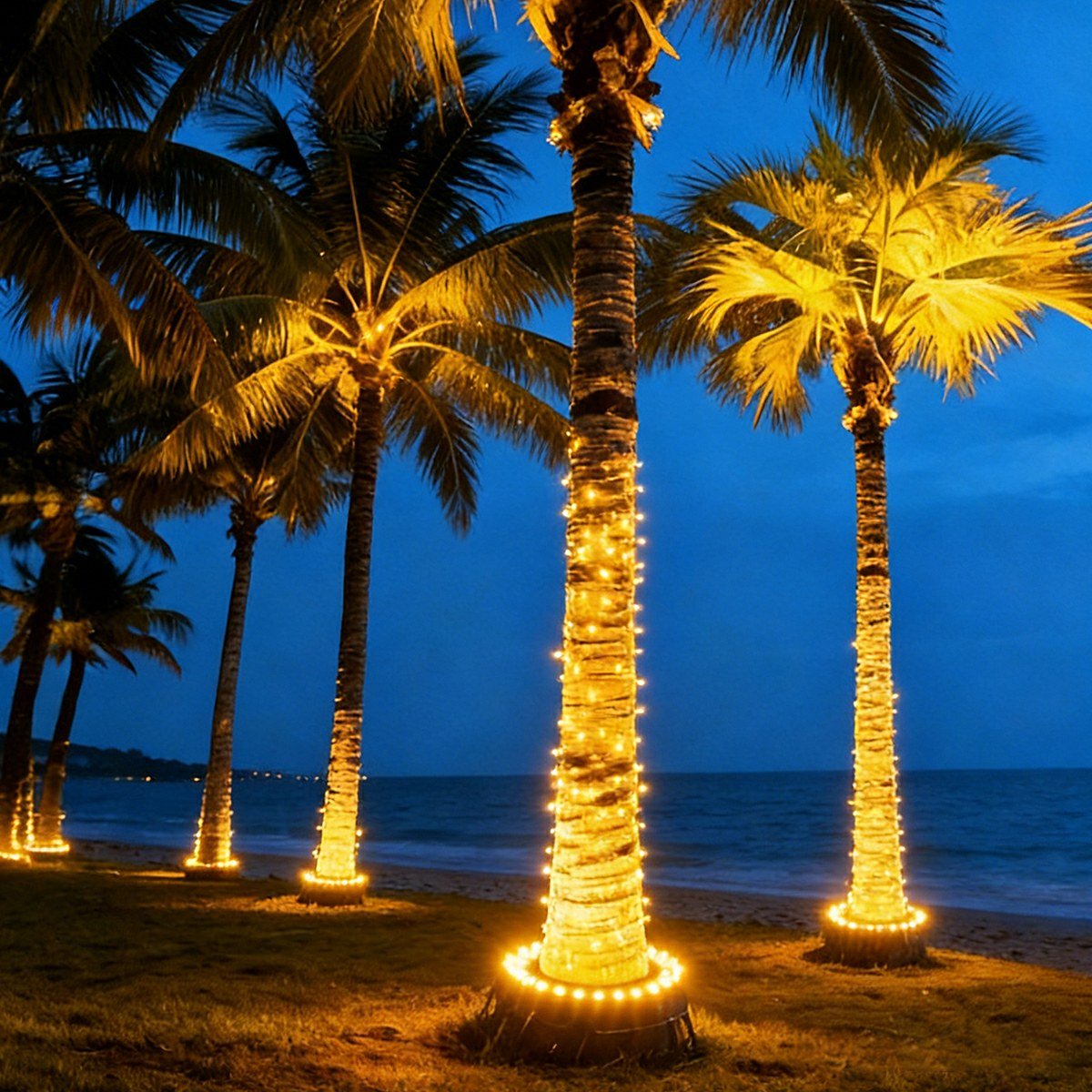 Garten-LED-Bogenstrahler mit Erdspieß, 12W, RGB Warmweiß, IP65