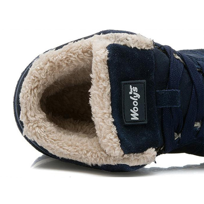 Gefütterte Sneaker-Boots für warme Füße