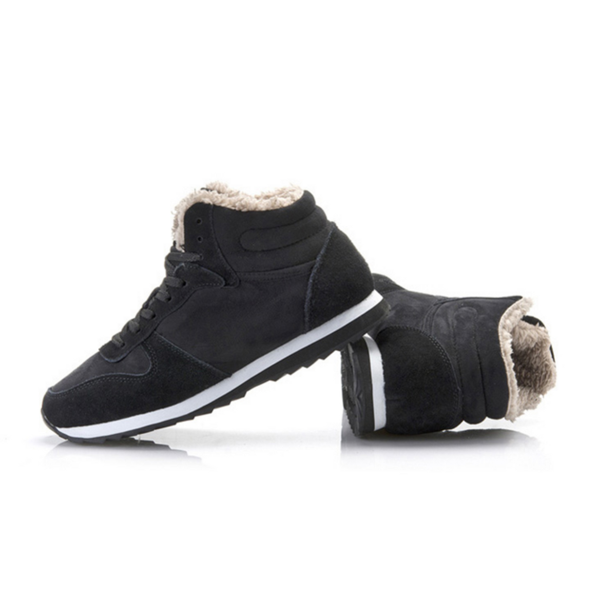 Gefütterte Sneaker-Boots für warme Füße