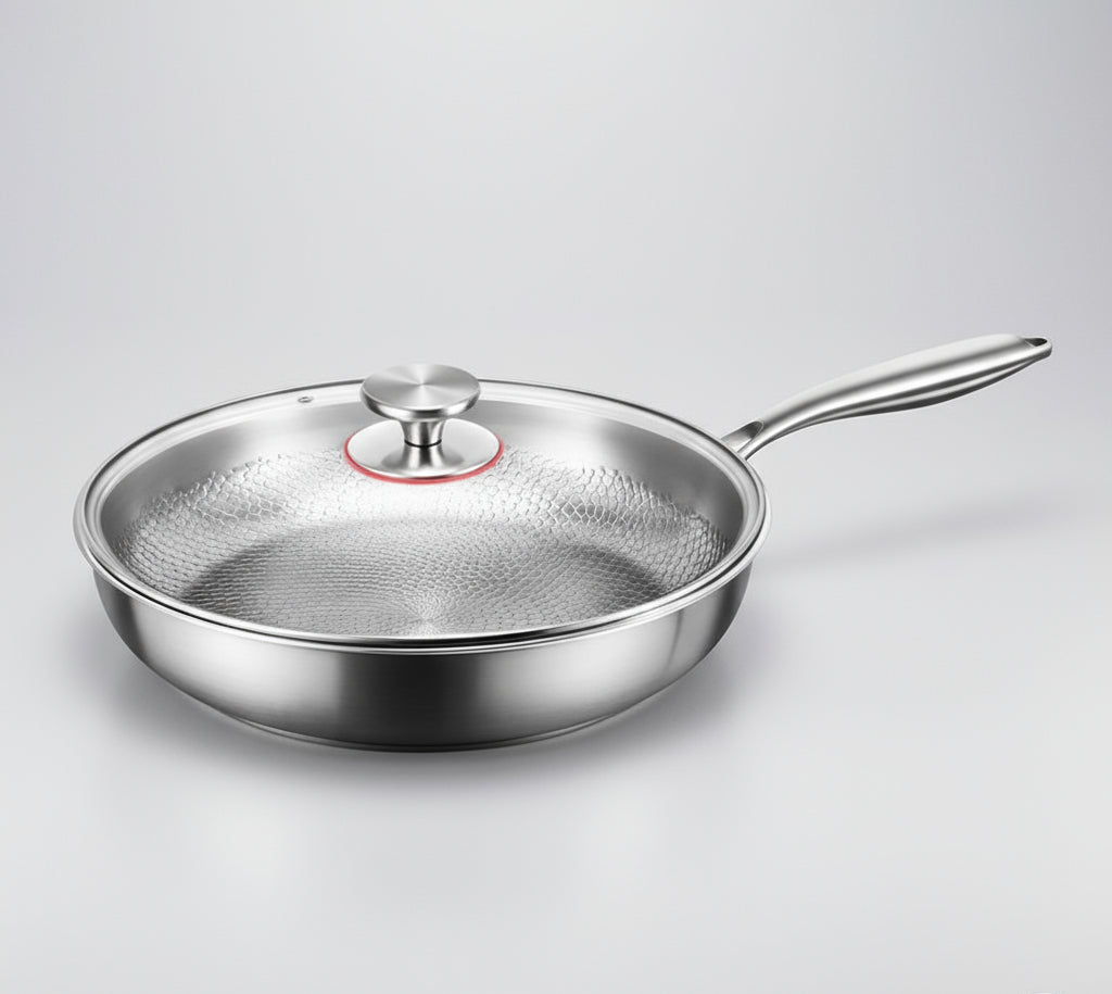 Gehämmerte Titan-Bratpfanne für Induktion – Langlebig und für gleichmäßiges Braten