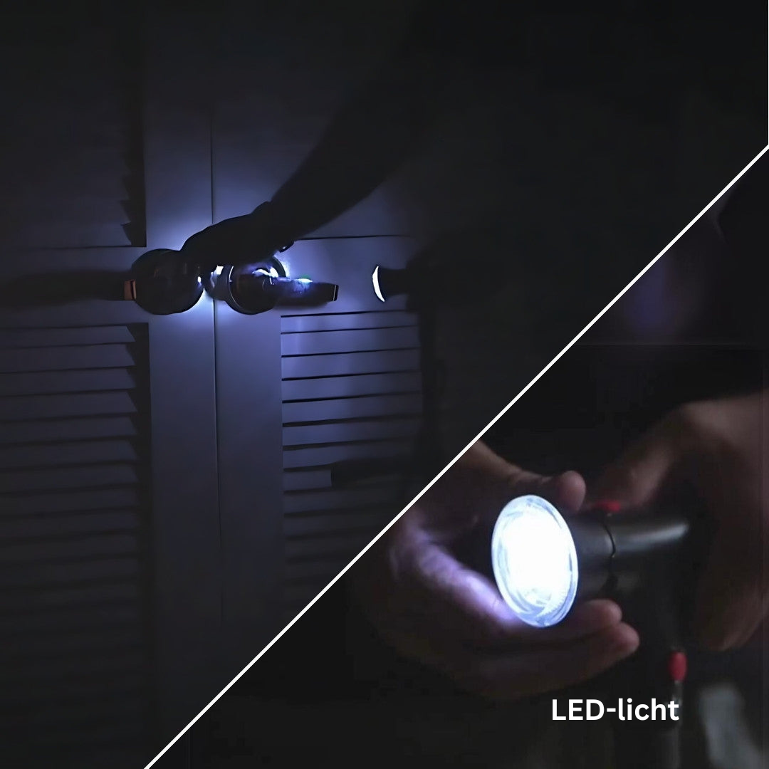 Gehstock mit LED-Licht und Doppelgriff für unabhängige Bewegung