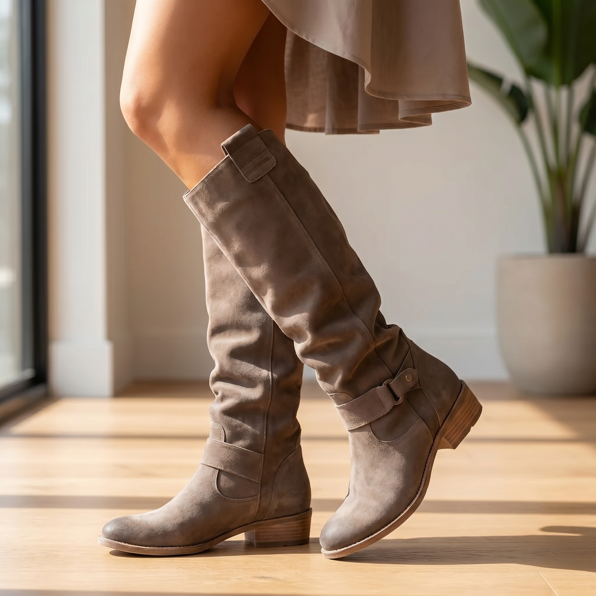 Gelenkschonende und flexible Lederstiefel für Damen | Anschmiegsame Alltagsstiefel