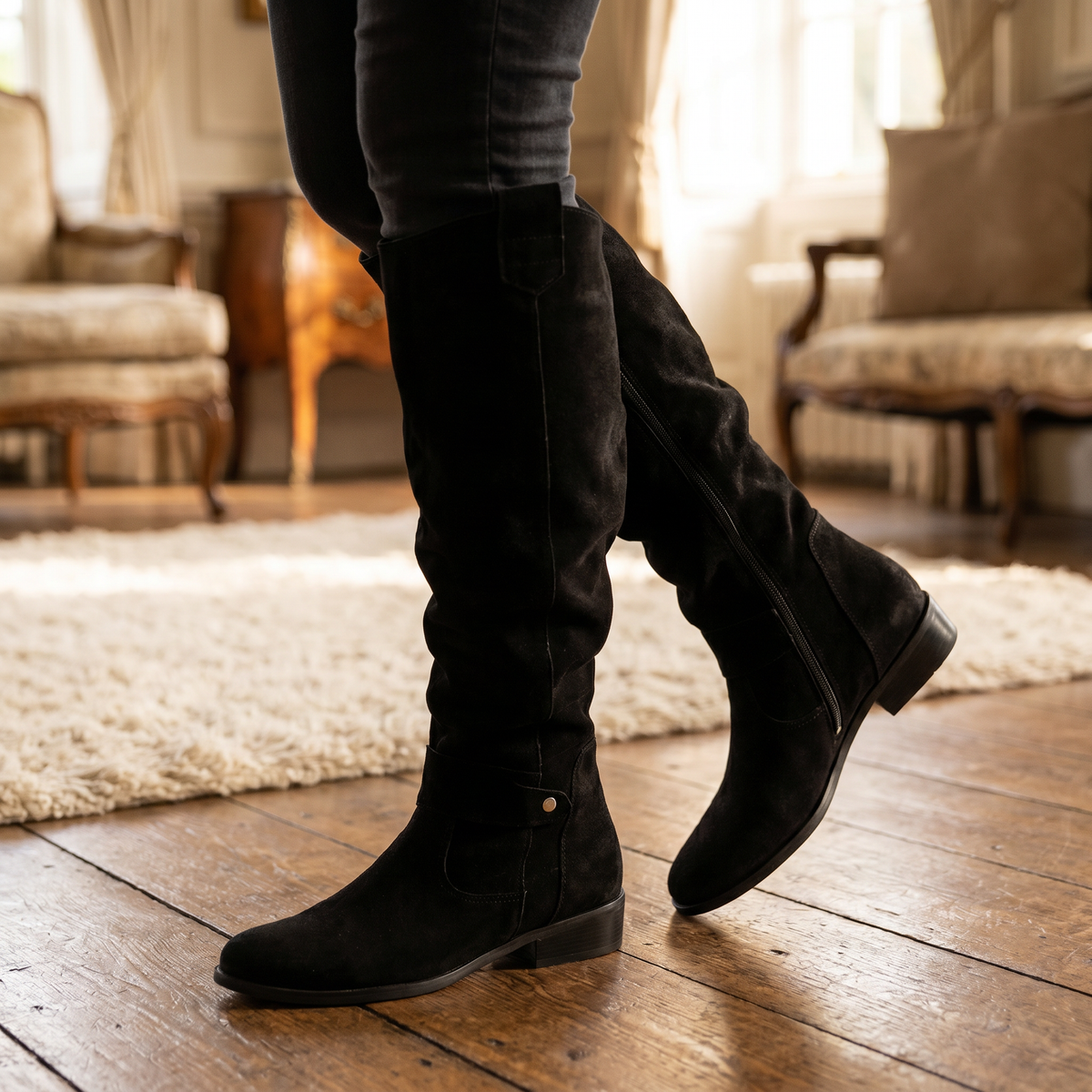 Gelenkschonende und flexible Lederstiefel für Damen | Anschmiegsame Alltagsstiefel