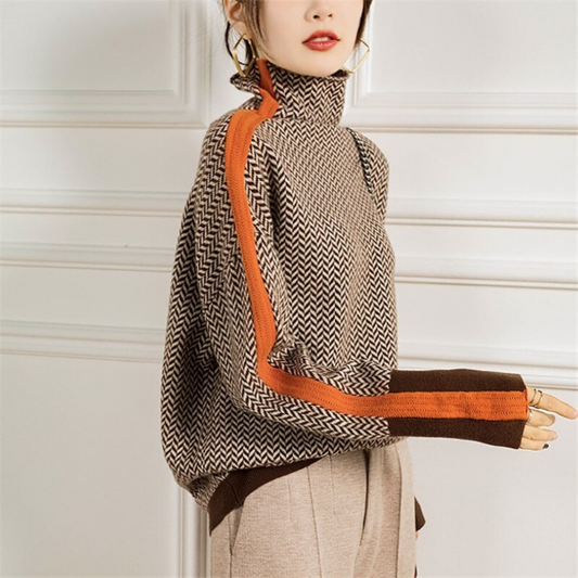 Gemusterter Pullover