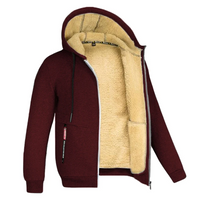 Gemütlicher Herren-Fleecehoodie mit Sherpa-Futter