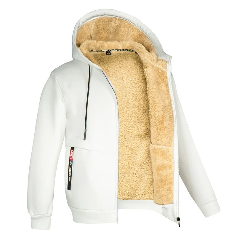 Gemütlicher Herren-Fleecehoodie mit Sherpa-Futter
