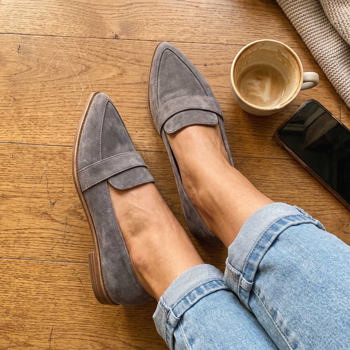 Gepolsterte Damen-Loafer | Italienisch inspirierte Alltagsschuhe