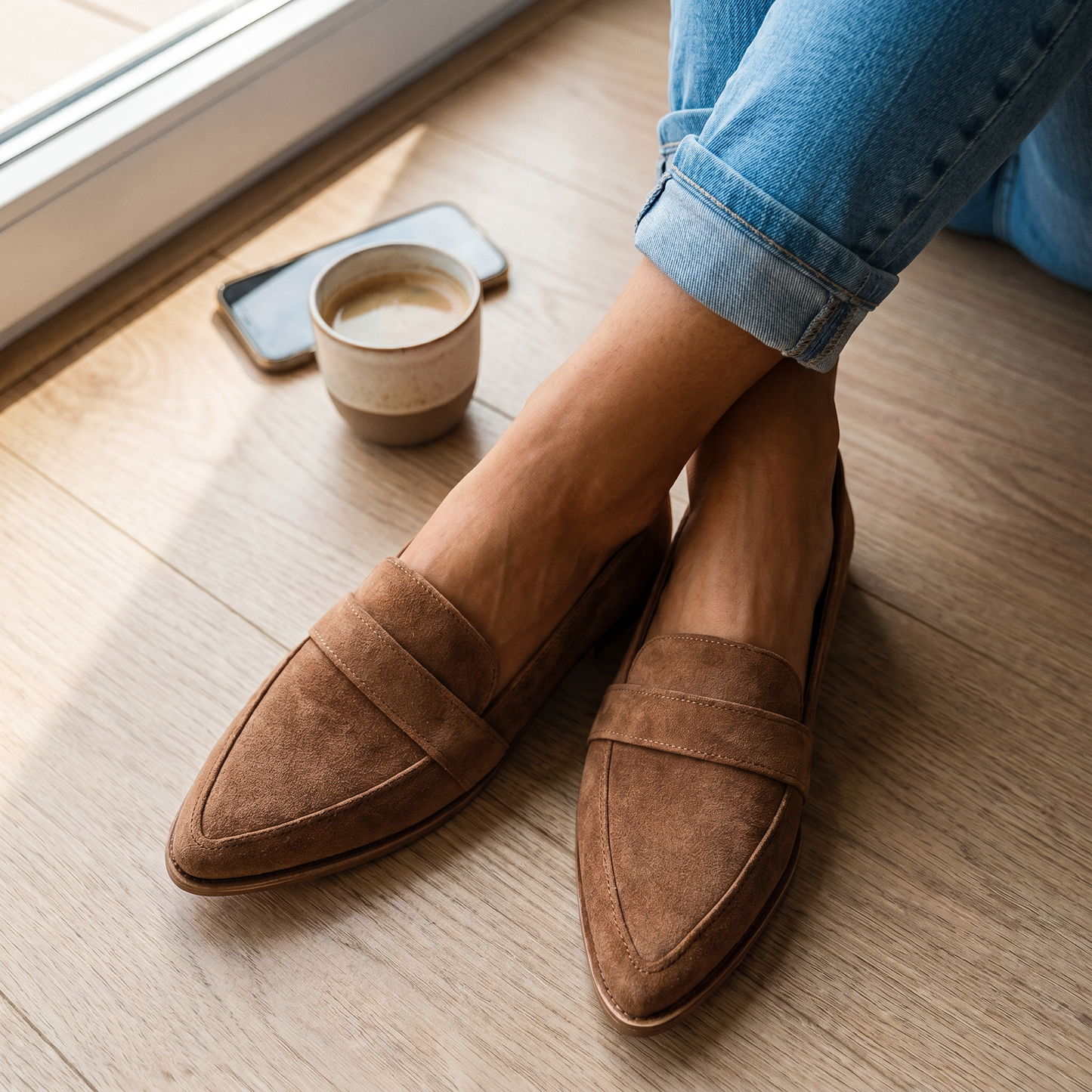 Gepolsterte Damen-Loafer | Italienisch inspirierte Alltagsschuhe