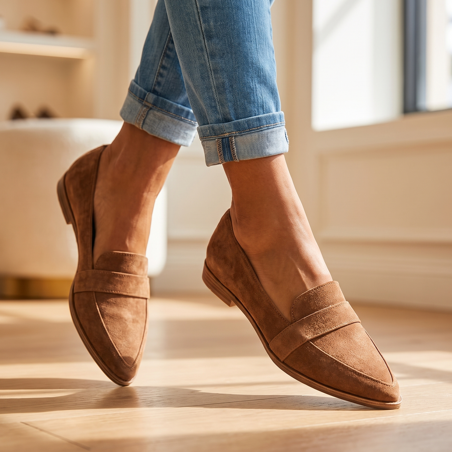 Gepolsterte Damen-Loafer | Italienisch inspirierte Alltagsschuhe