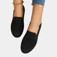Gepolsterte Strick-Loafer für Damen mit Fußgewölbestütze