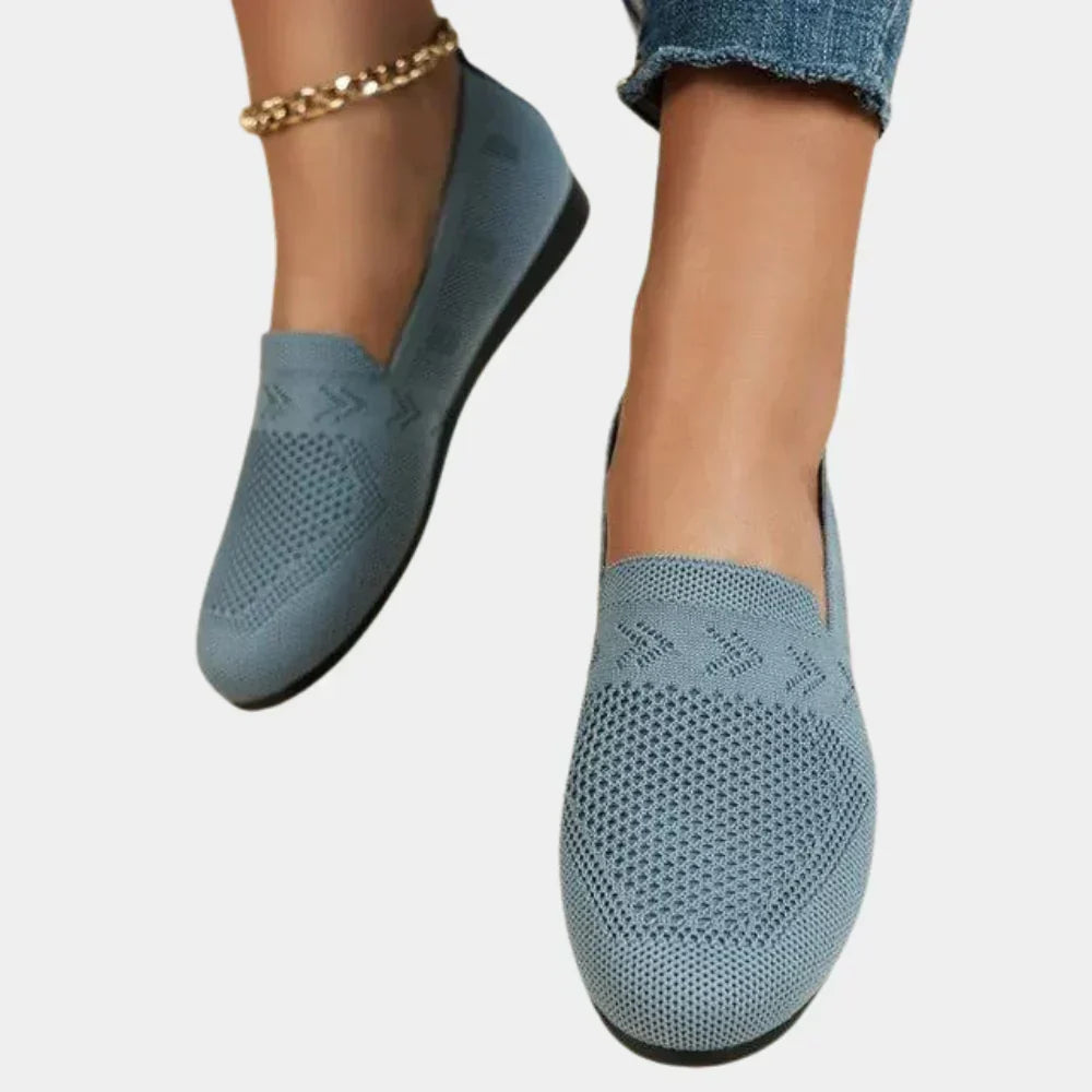 Gepolsterte Strick-Loafer für Damen mit Fußgewölbestütze