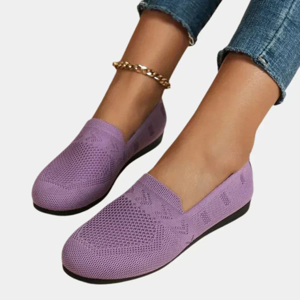 Gepolsterte Strick-Loafer für Damen mit Fußgewölbestütze