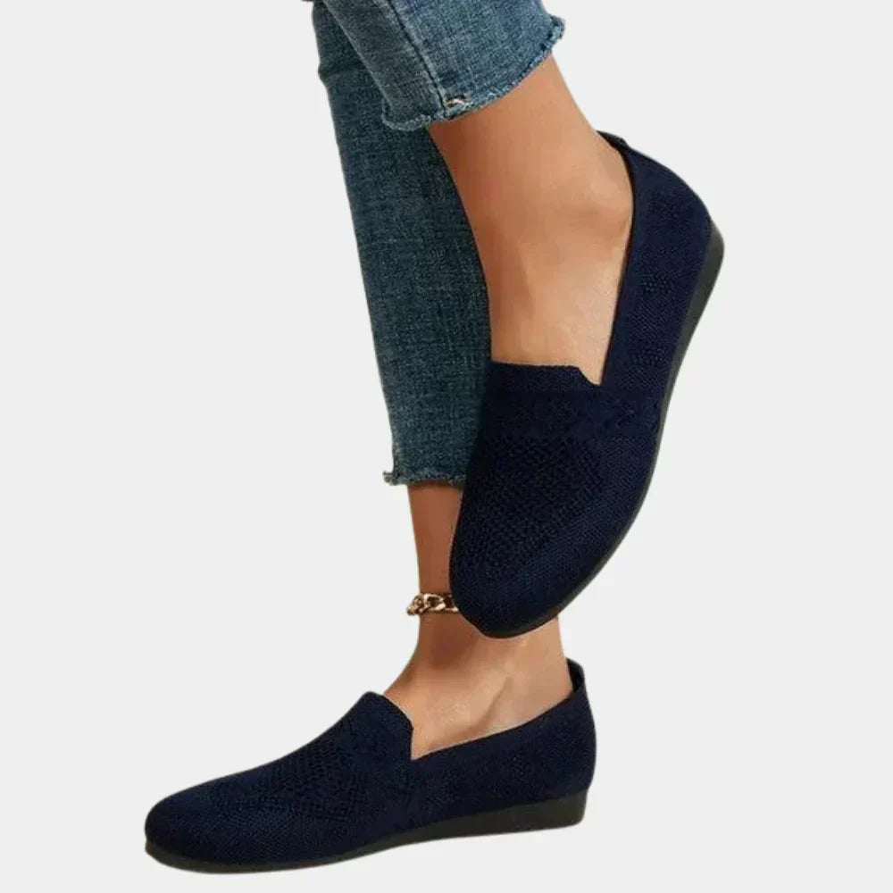 Gepolsterte Strick-Loafer für Damen mit Fußgewölbestütze