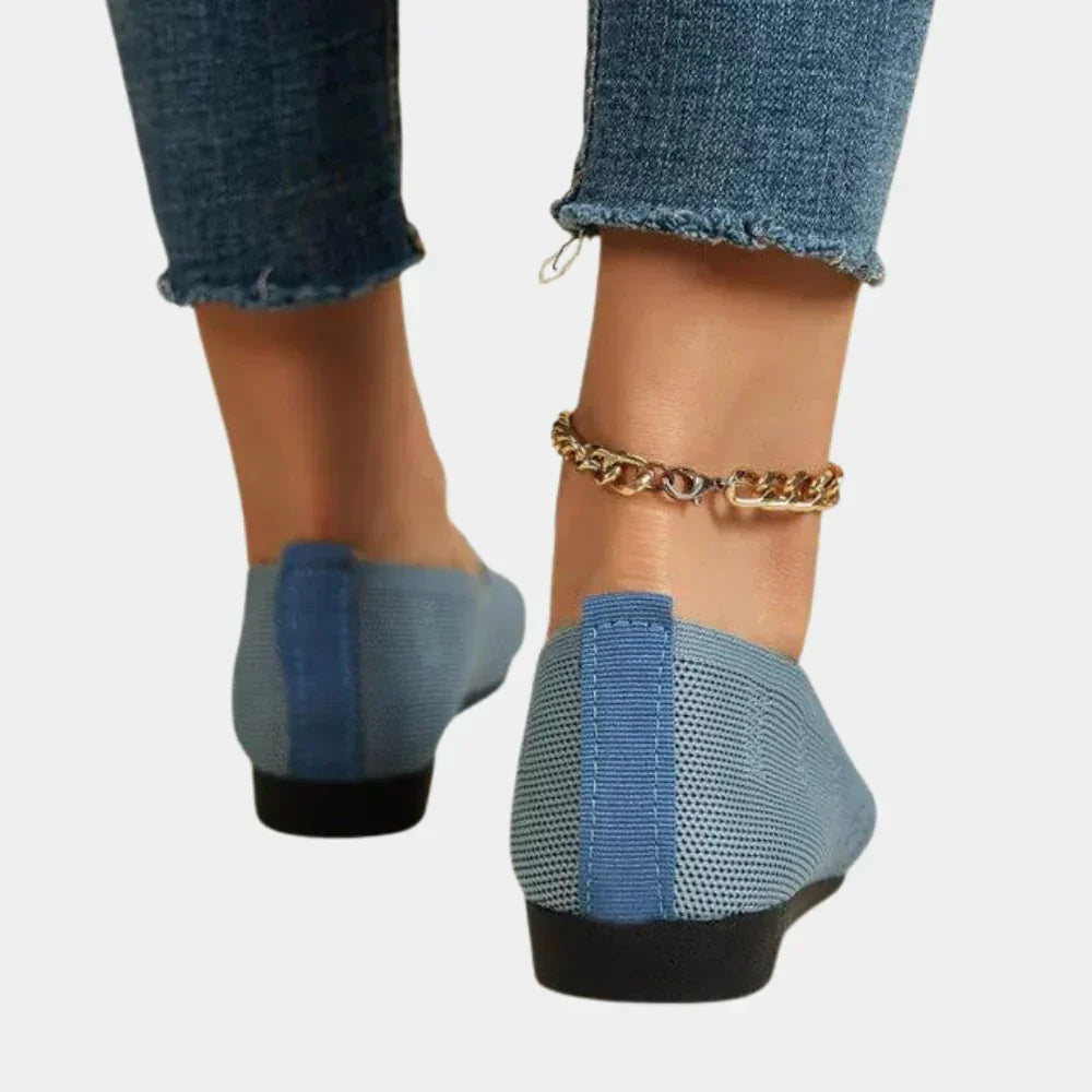 Gepolsterte Strick-Loafer für Damen mit Fußgewölbestütze