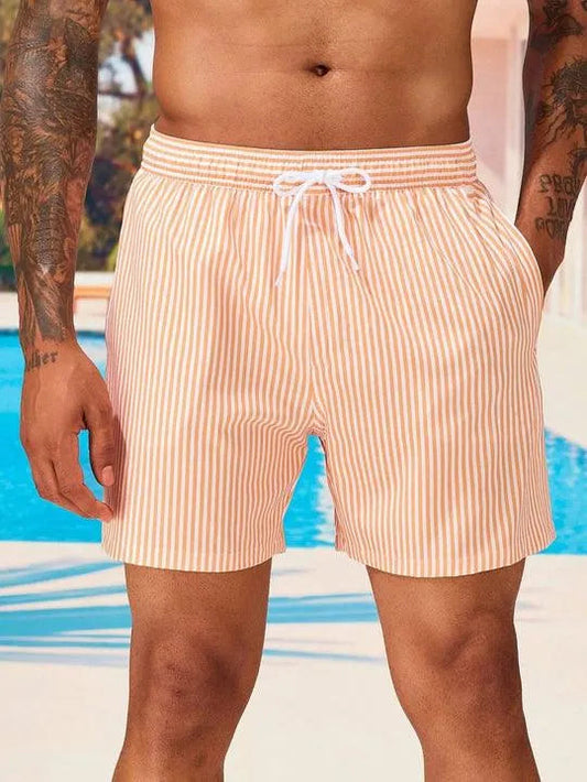Gestreifte Badeshorts – Badehose für Komfort und Stil