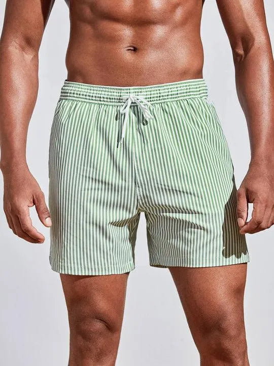 Gestreifte Badeshorts – Badehose für Komfort und Stil