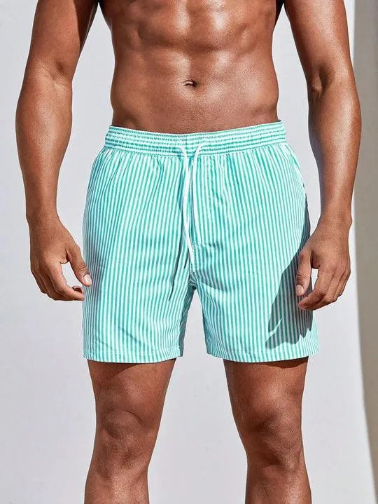Gestreifte Badeshorts – Badehose für Komfort und Stil