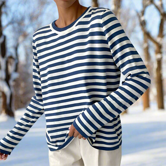 Gestreiftes Langarmshirt für Damen