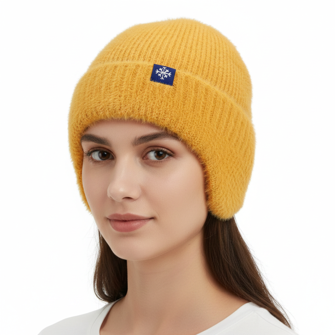 Gestrickte Wintermütze