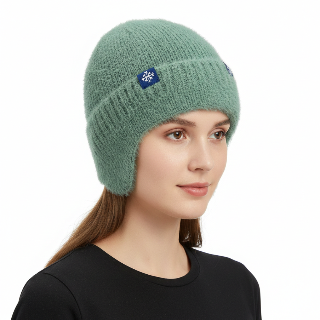 Gestrickte Wintermütze