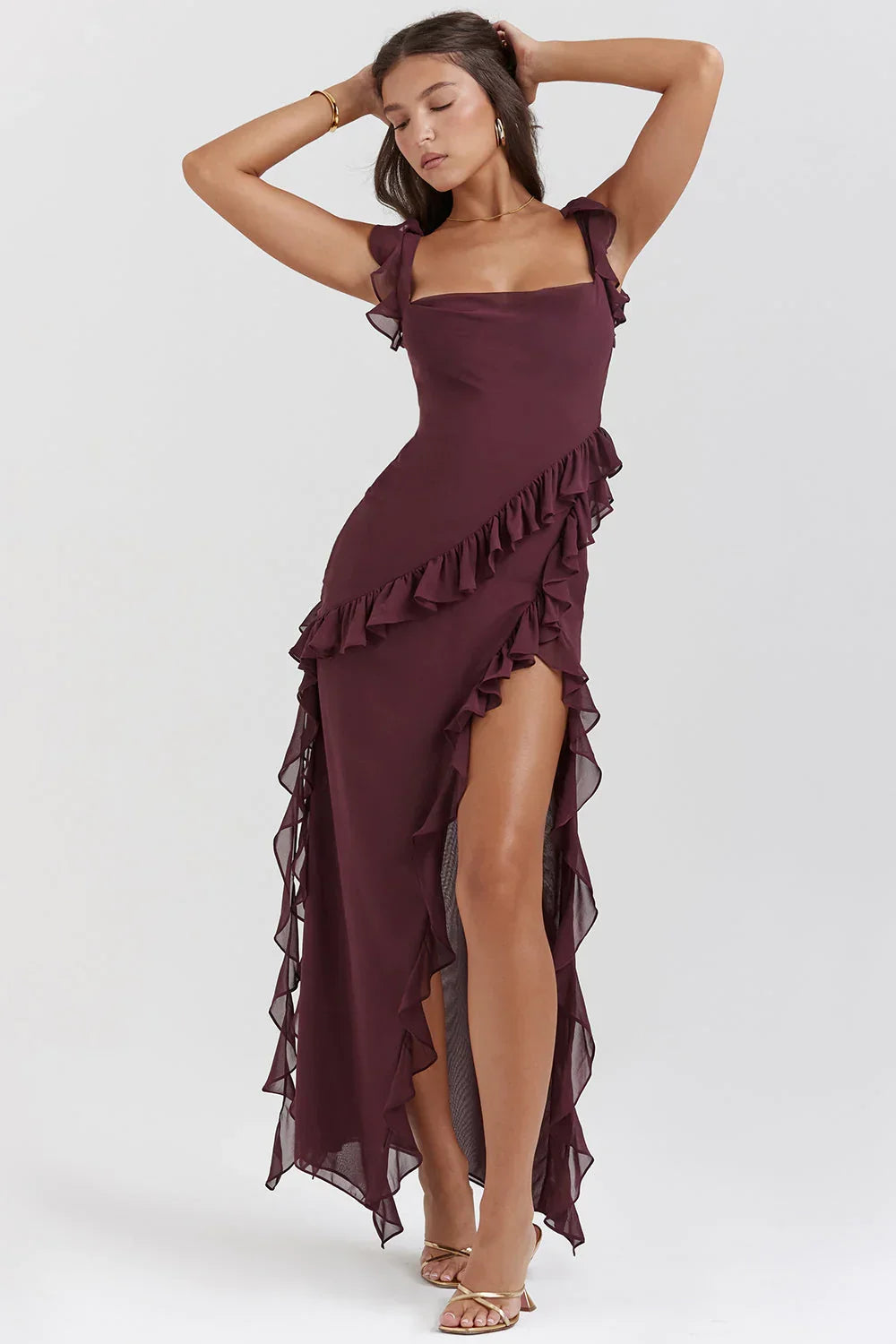 Glamouröses Herbstkleid