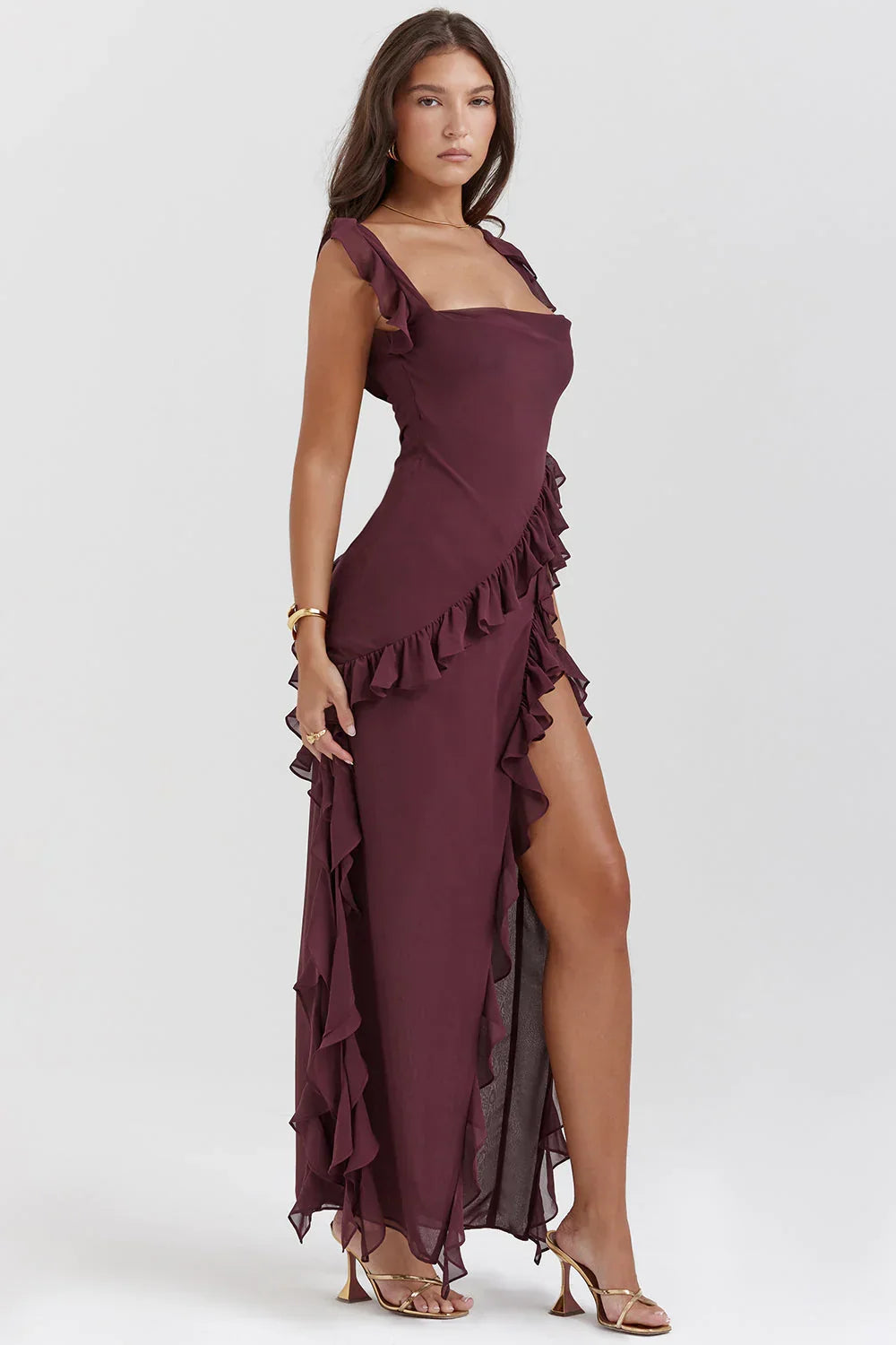 Glamouröses Herbstkleid