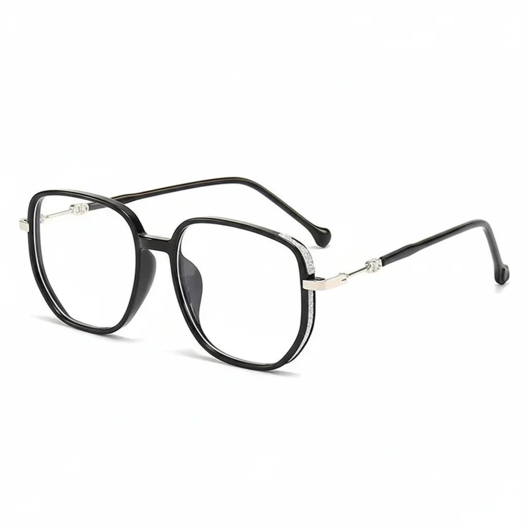 Gleitsicht-Lesebrille mit Blaulichtfilter und leichtem Gestell
