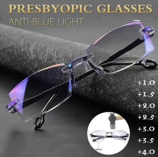 Gleitsicht-Lesebrille mit hoher Härte und Blaulichtfilter für Fern- und Nahsicht