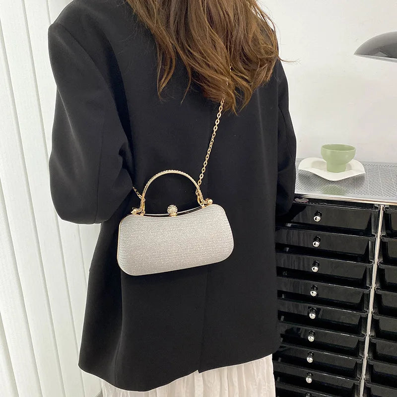 Glitzernde Minaudière für Damen – elegante Abendtasche für Hochzeiten