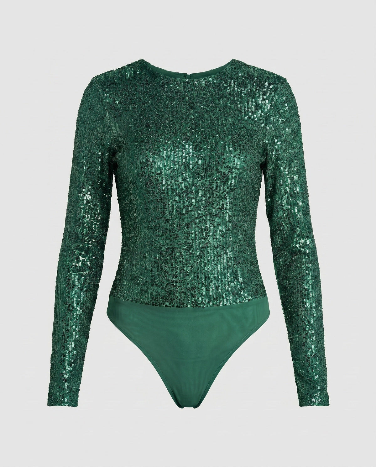 Glitzernder Langarm-Body für Damen