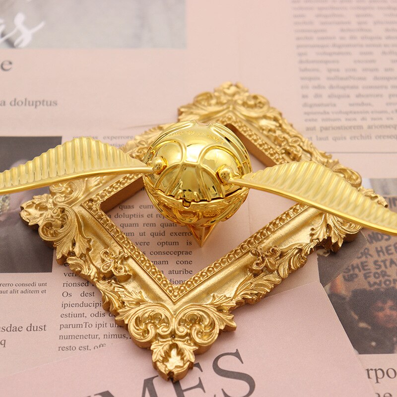 Goldener Schnatz – 18K vergoldete Schatulle für Ringe, bewegliches Luxus-Schmuckstück
