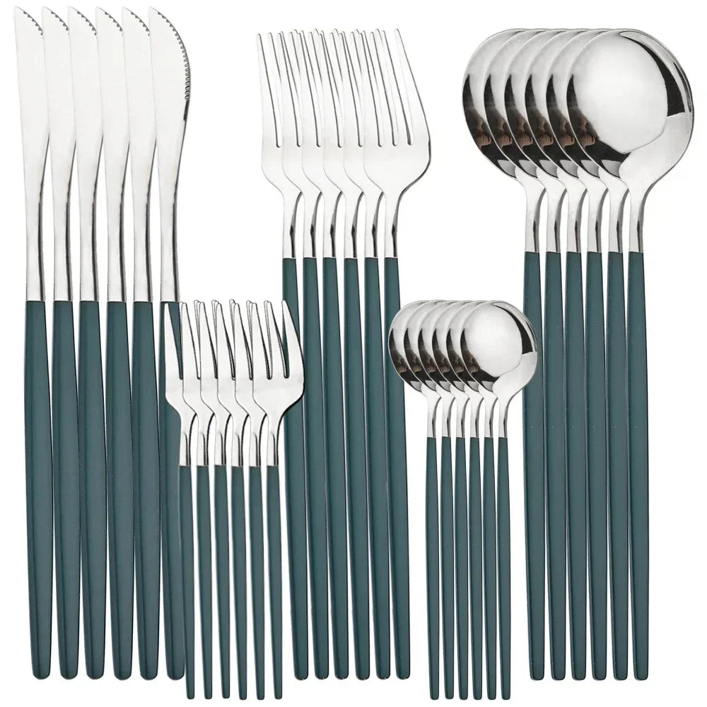 Goldenes Luxus-Besteckset