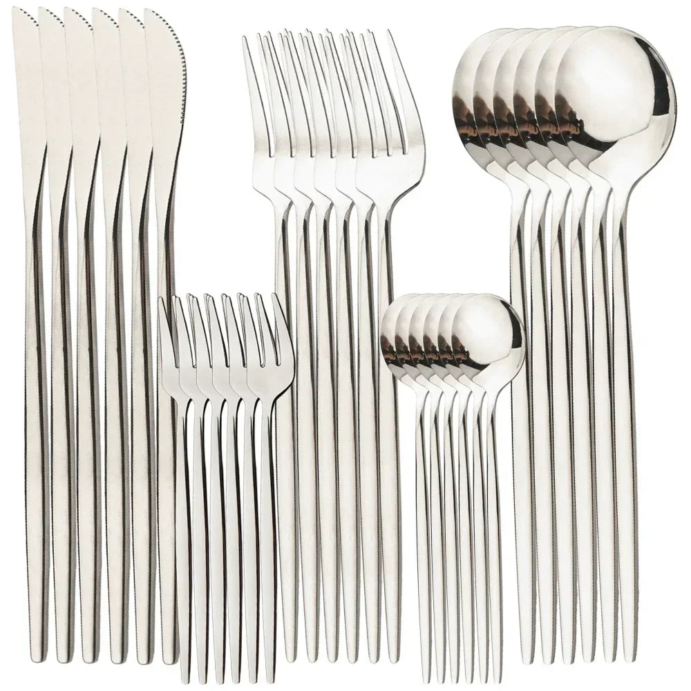 Goldenes Luxus-Besteckset