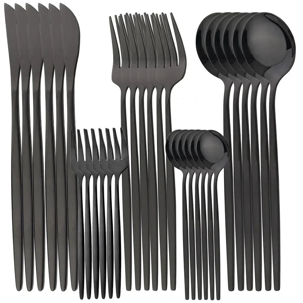 Goldenes Luxus-Besteckset