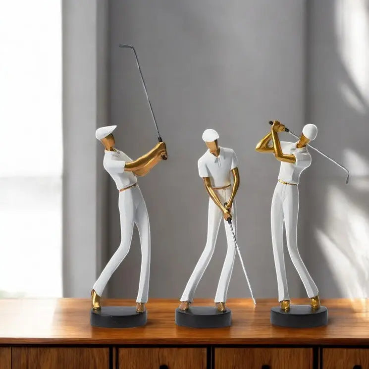 Golfschwung-Skulpturen