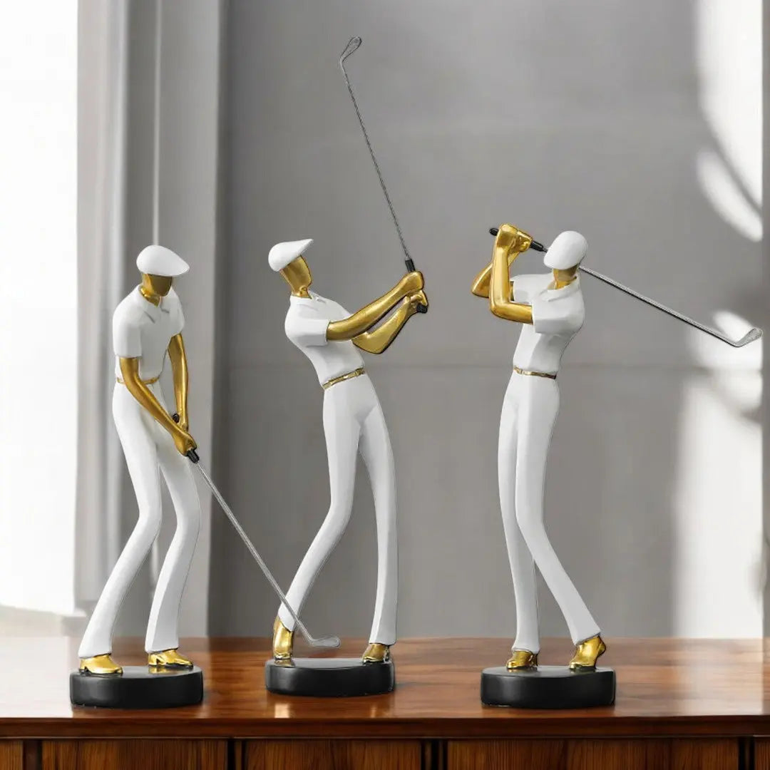 Golfschwung-Skulpturen