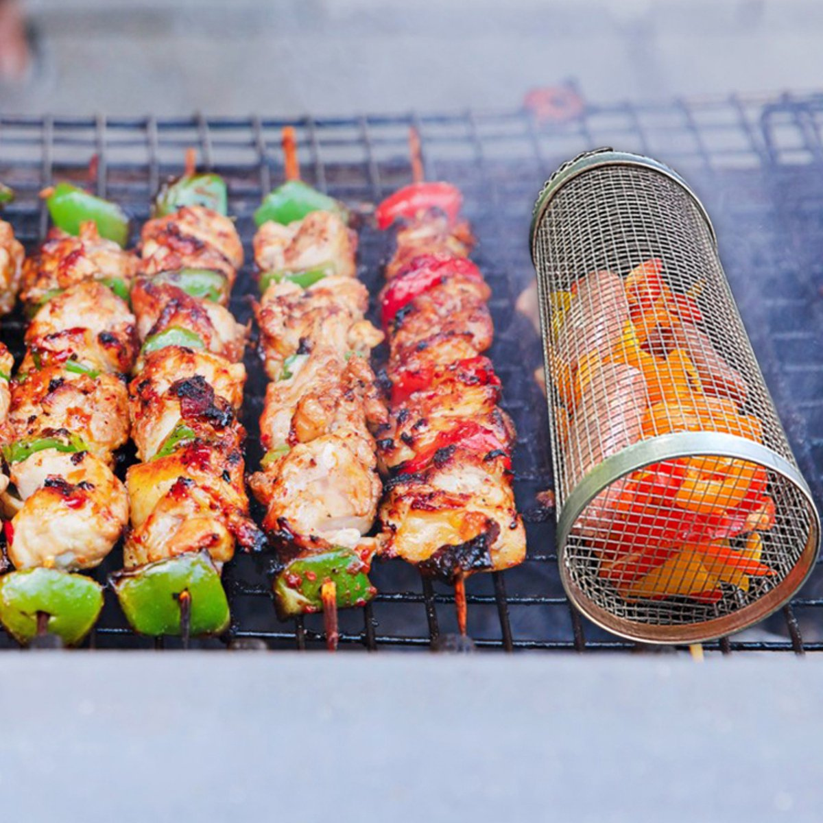 Grillkorb – kein Durchfallen von Grillgut mehr durch den Rost