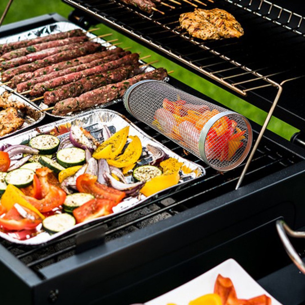 Grillkorb – kein Durchfallen von Grillgut mehr durch den Rost