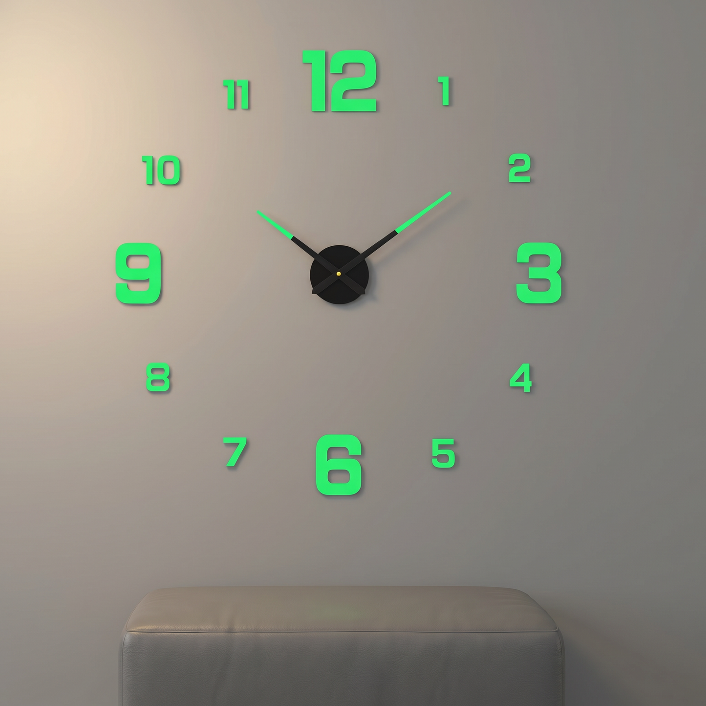 Große Wanduhr aus Metall | Leises Quarzuhrwerk | Minimalistisches Design