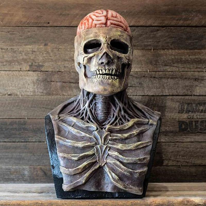 Gruselige Skelett-Maske – realistisches Halloween-Kostüm