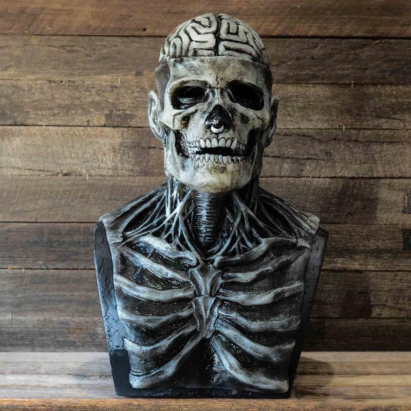 Gruselige Skelett-Maske – realistisches Halloween-Kostüm