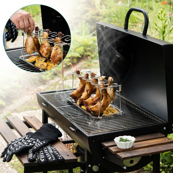 Hähnchenkeulen-Halter für den BBQ-Grill