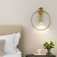 Halo Wandleuchte | Nordisches minimalistisches Design in Gold