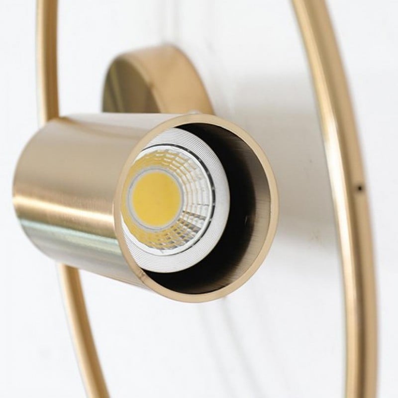 Halo Wandleuchte | Nordisches minimalistisches Design in Gold