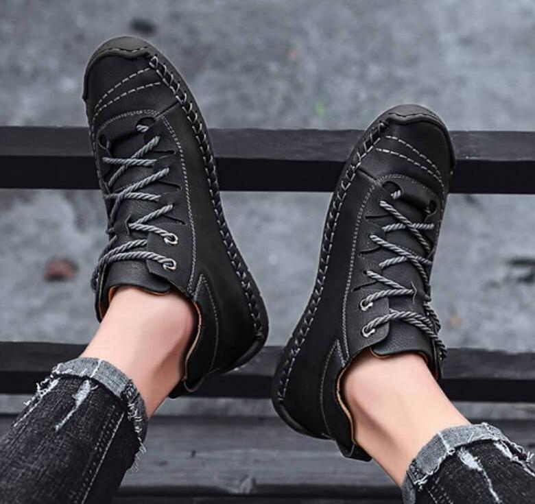 Handgenähte Vintage-Stiefeletten